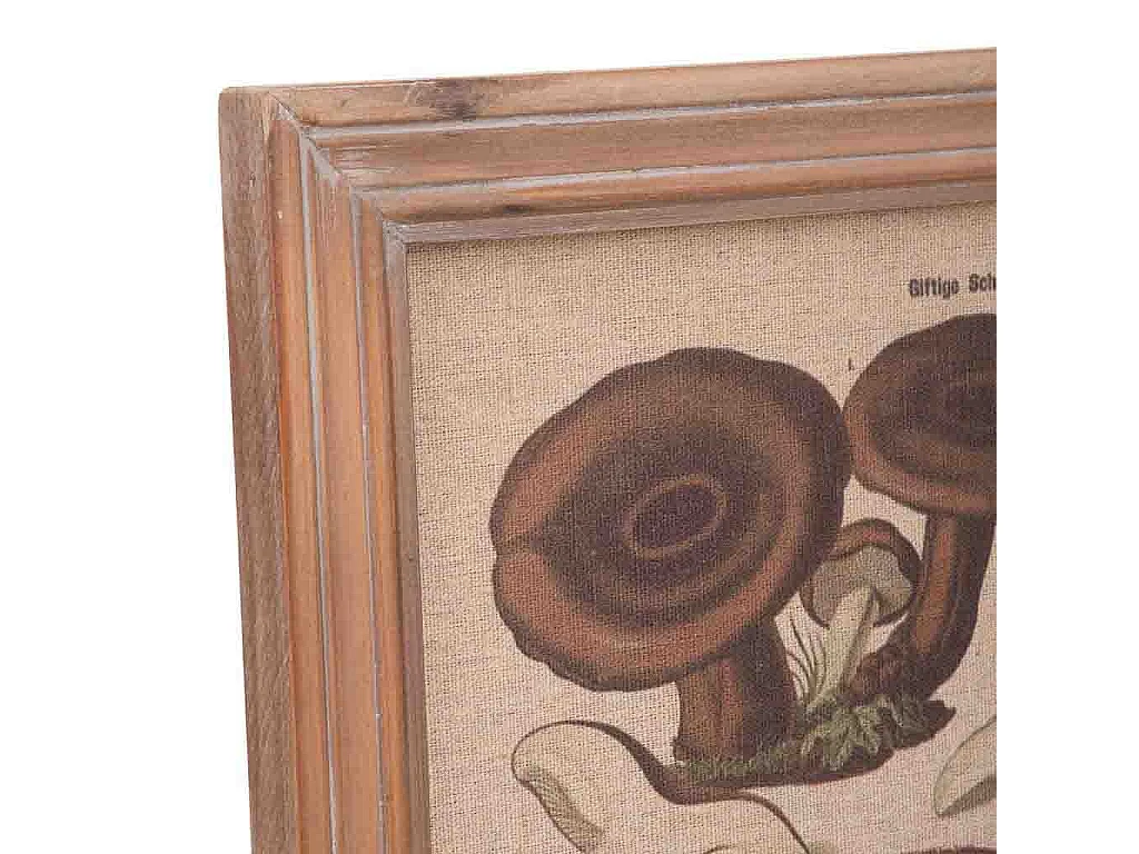 Cornice in legno e tessuto