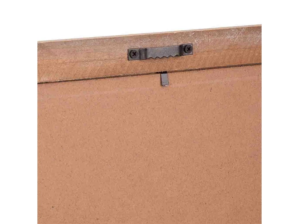 Cornice in legno e tessuto