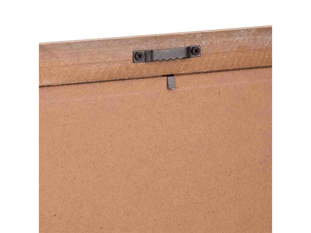 Cornice in legno e tessuto