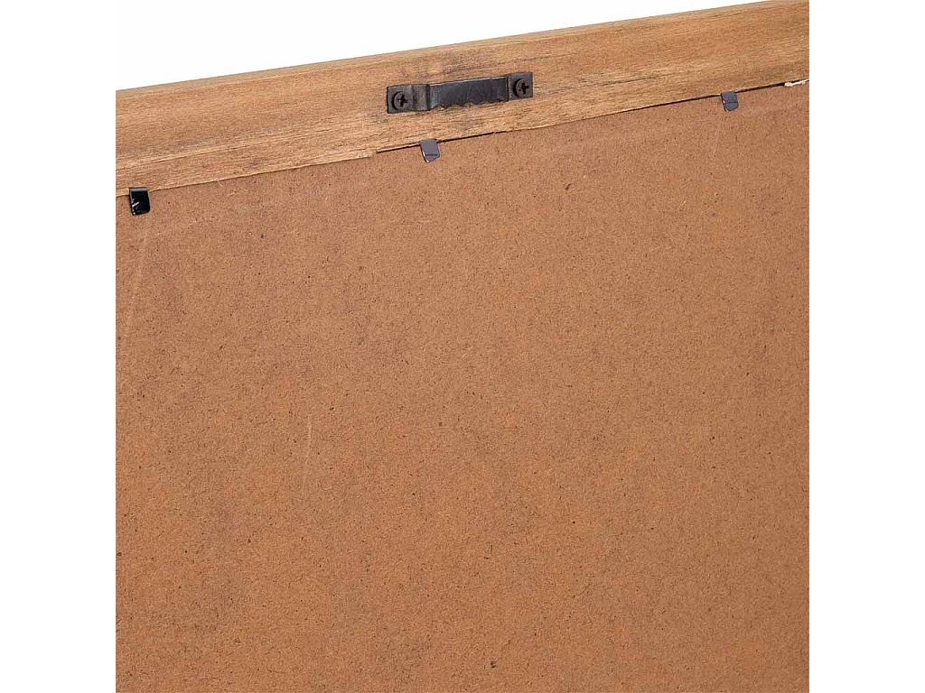 Rahmen aus Holz und bedrucktem Stoff