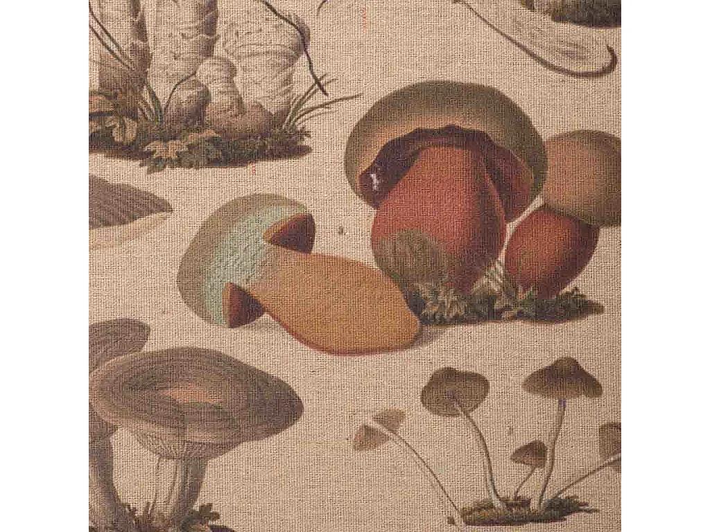 Quadro de madeira e tecido