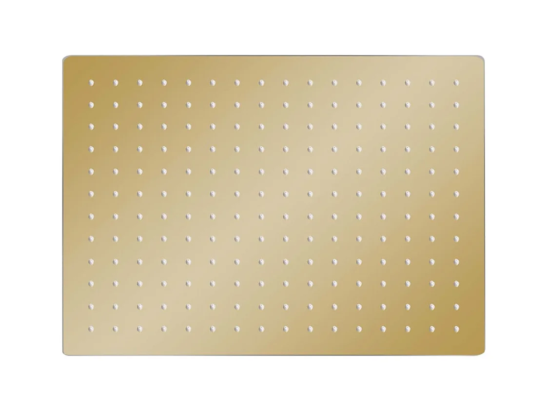 Chuveiro efeito chuva em aço inox 40x30 cm Retangular Dourado 02_0002096