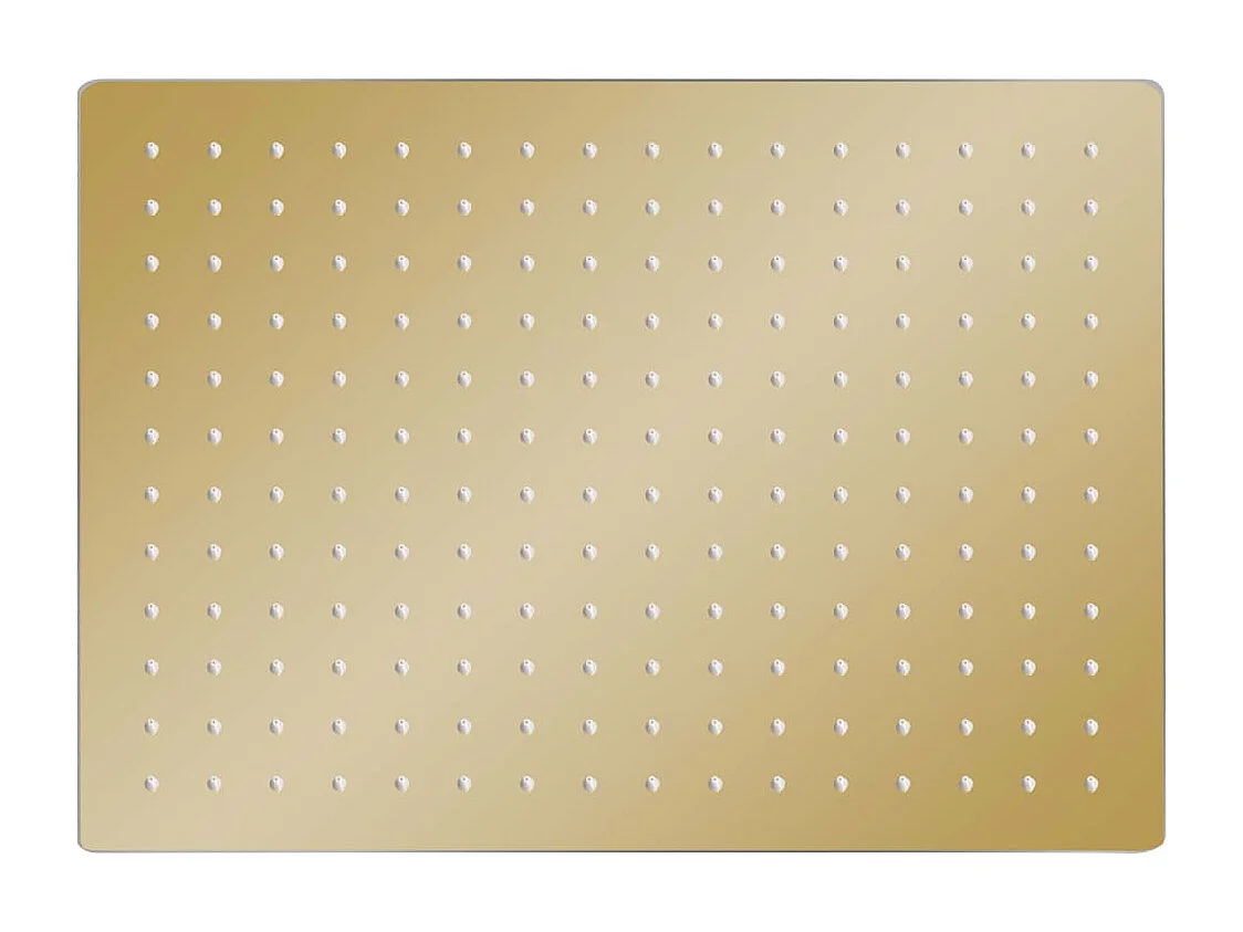 Chuveiro efeito chuva em aço inox 40x30 cm Retangular Dourado 02_0002096