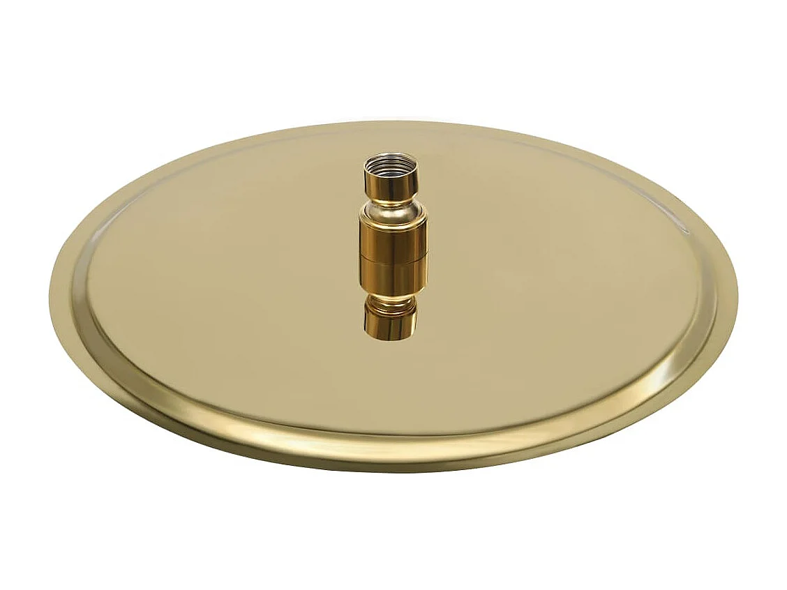 Cabeça de chuveiro de chuva pulverizador cabeça de chuveiro de mão cabeça de chuveiro acessório do banheiro aço inoxidável 30cm redondo dourado 02_0002087