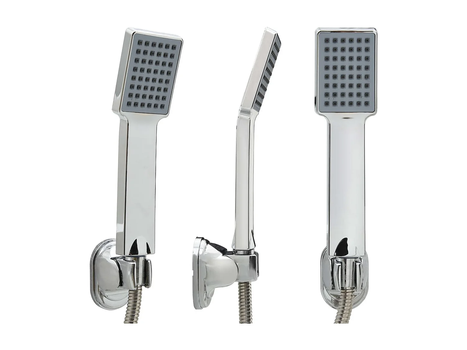 Doccetta om con flessibile soffione doccia soffione doccia accessori bagno 1,5 m cromo 02_0003794