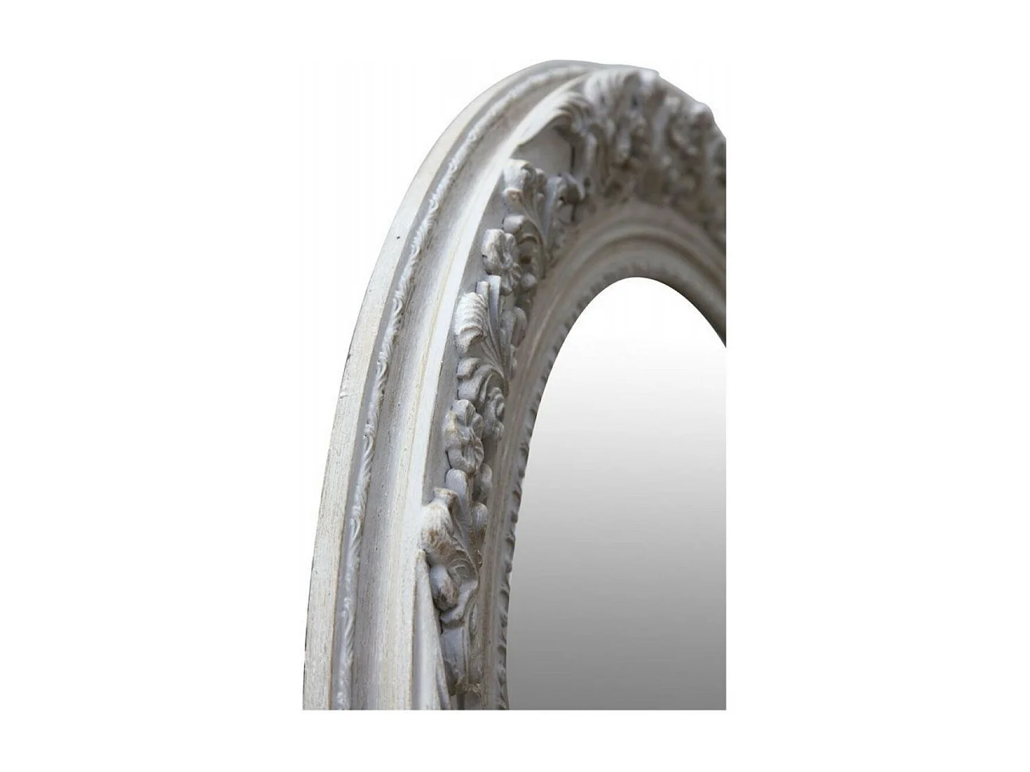 Miroir rond en bois d120 Bois Gris - Chic Interior's