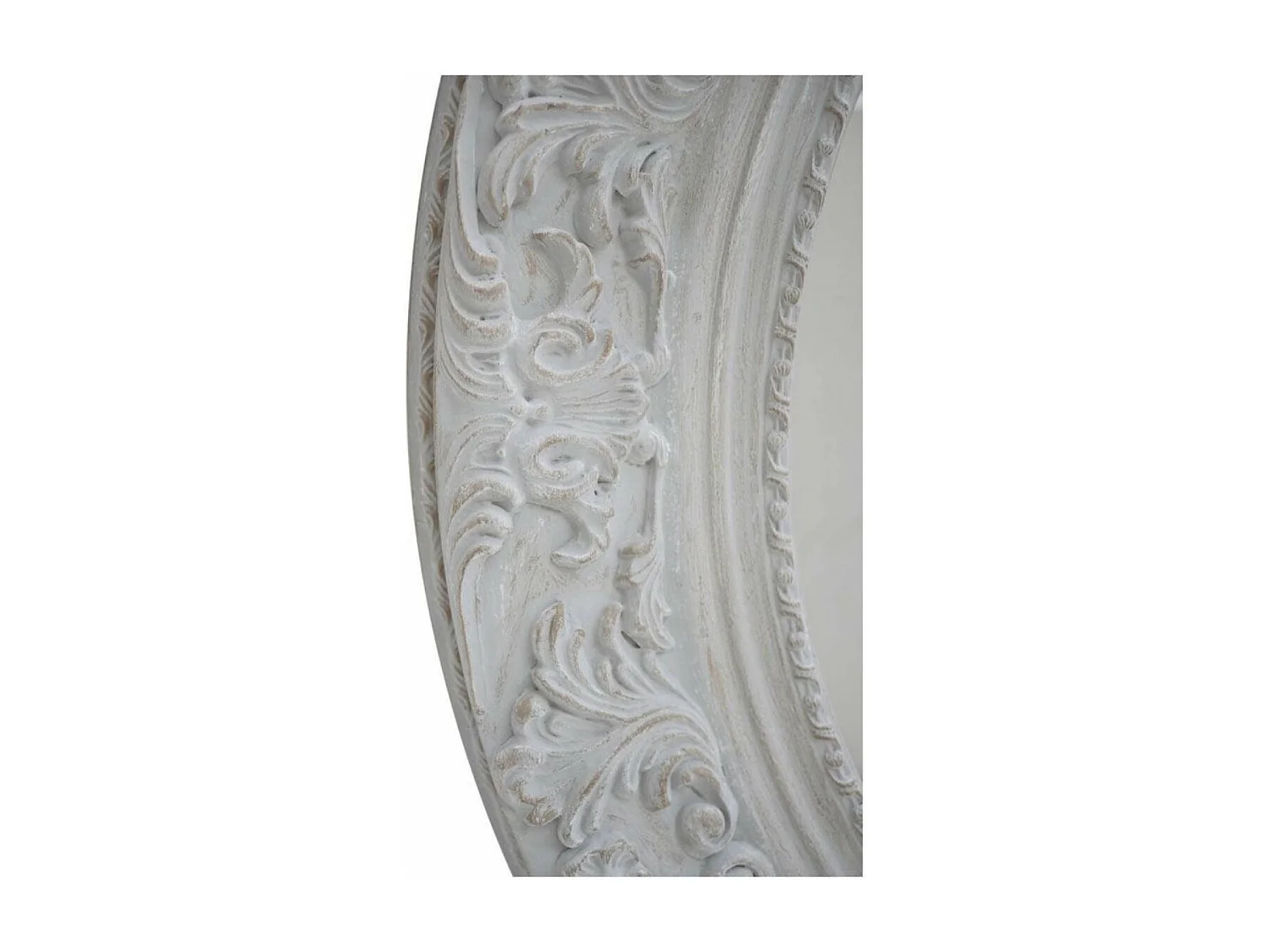 Miroir rond en bois d120 Bois Gris - Chic Interior's