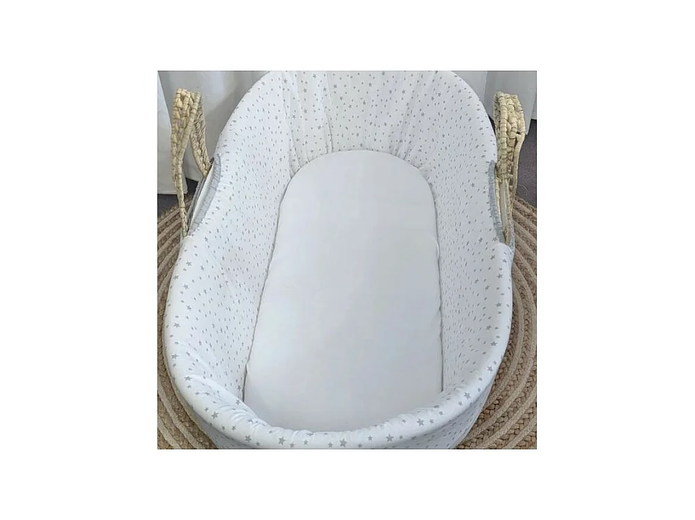 Protector para moisés poliéster blanco 78x28x4 cm