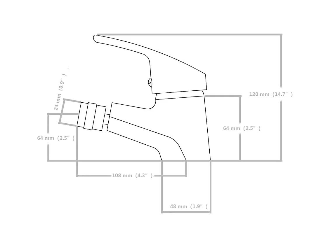 Set di due rubinetti bidet rubinetto lavabo lavabo doccia cucina cromo 02_0003530