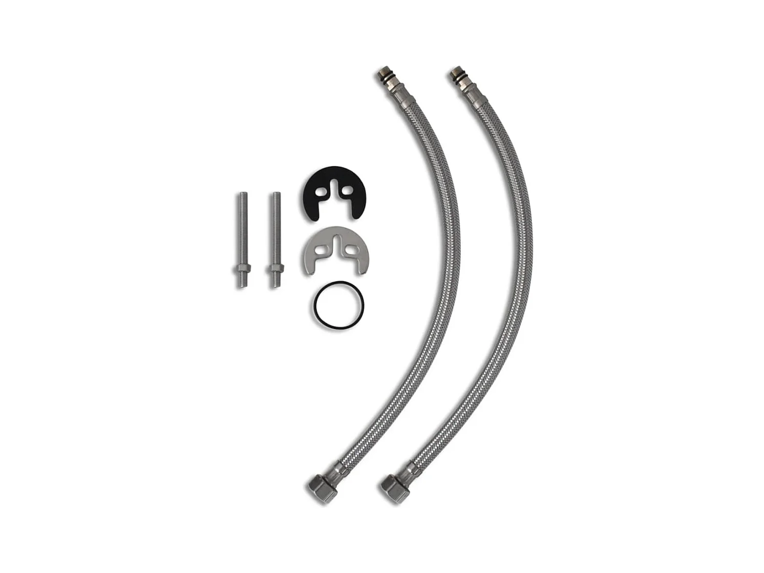 Set di due rubinetti bidet rubinetto lavabo lavabo doccia cucina cromo 02_0003530