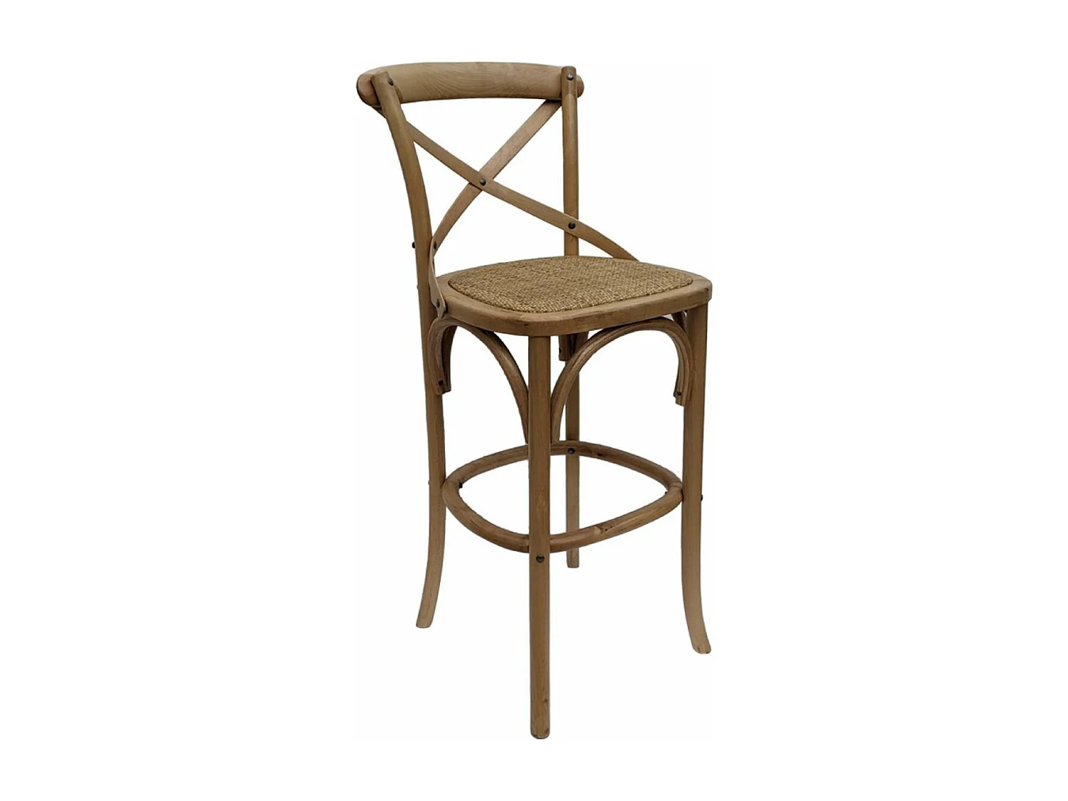 Chaise haute bistrot Bois Beige - Ressources Interior's