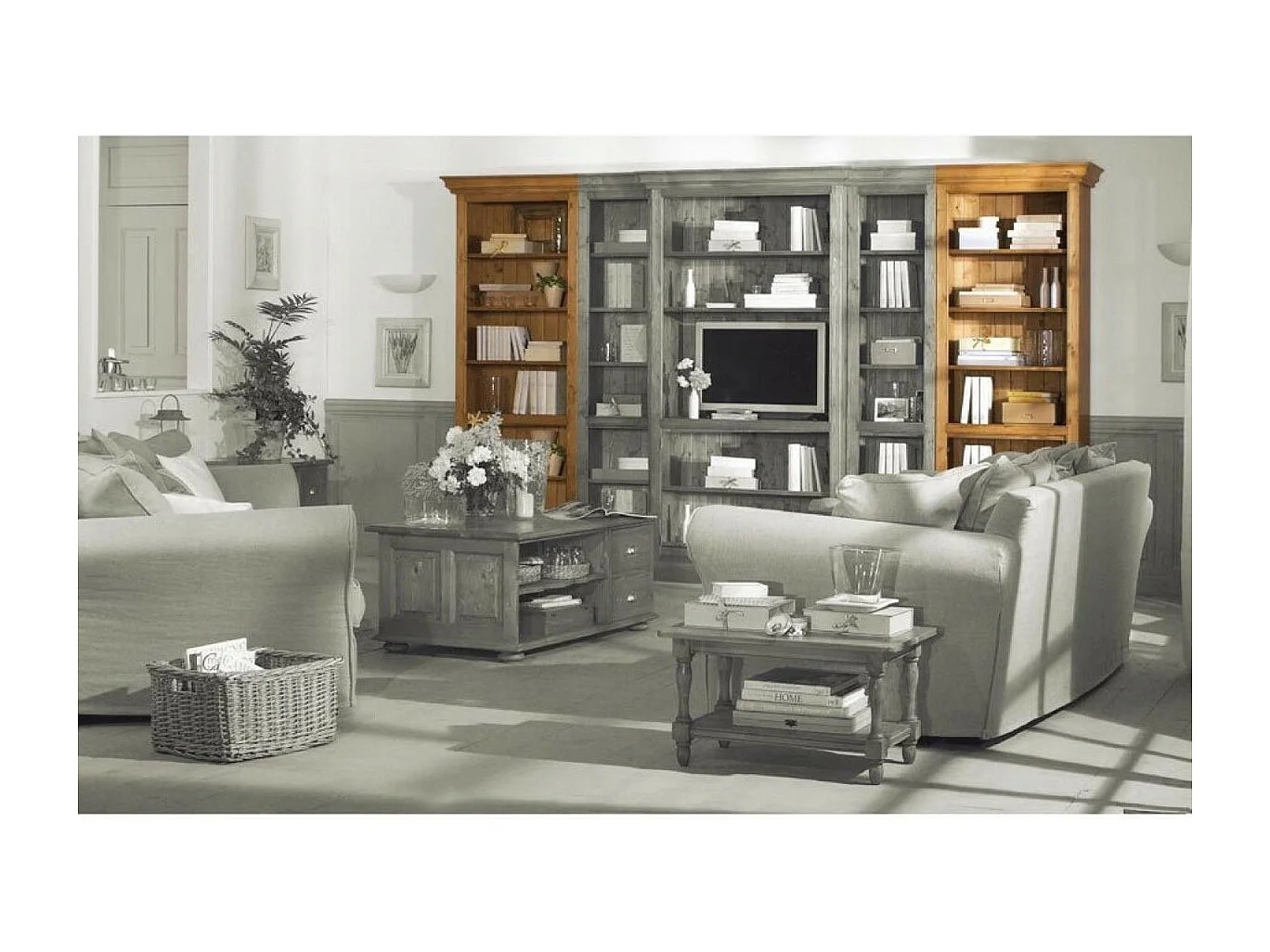 Bibliothèque Bois Naturel - Natural Interior's