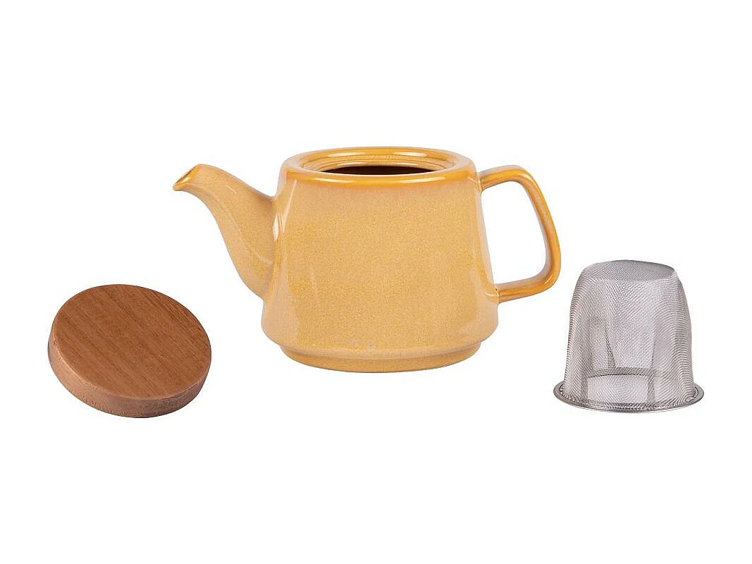 Théière avec filtre Kaito jaune 0,9L