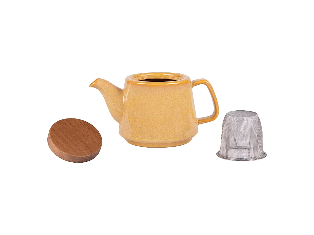 Théière avec filtre Kaito jaune 0,9L