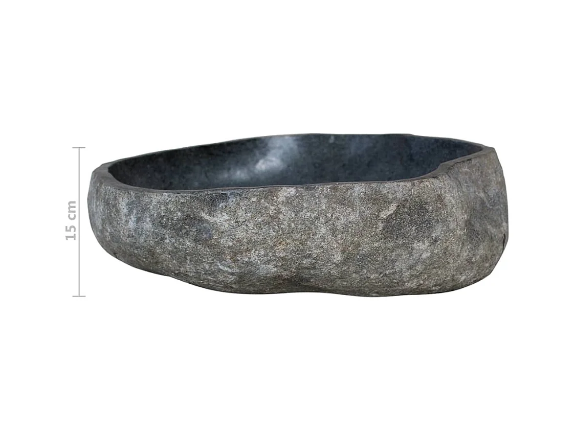 Lavabo ovalado de piedra de río 46-52 cm 02_0002653