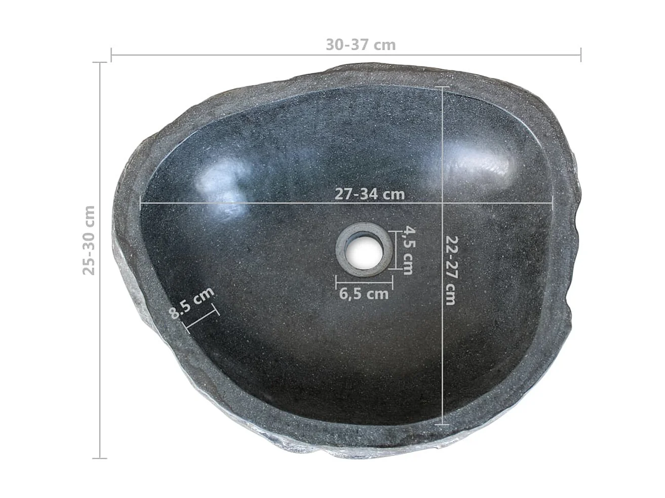 Lavabo vaque en pierre 30 x 25 x 12 cm 02_0002651