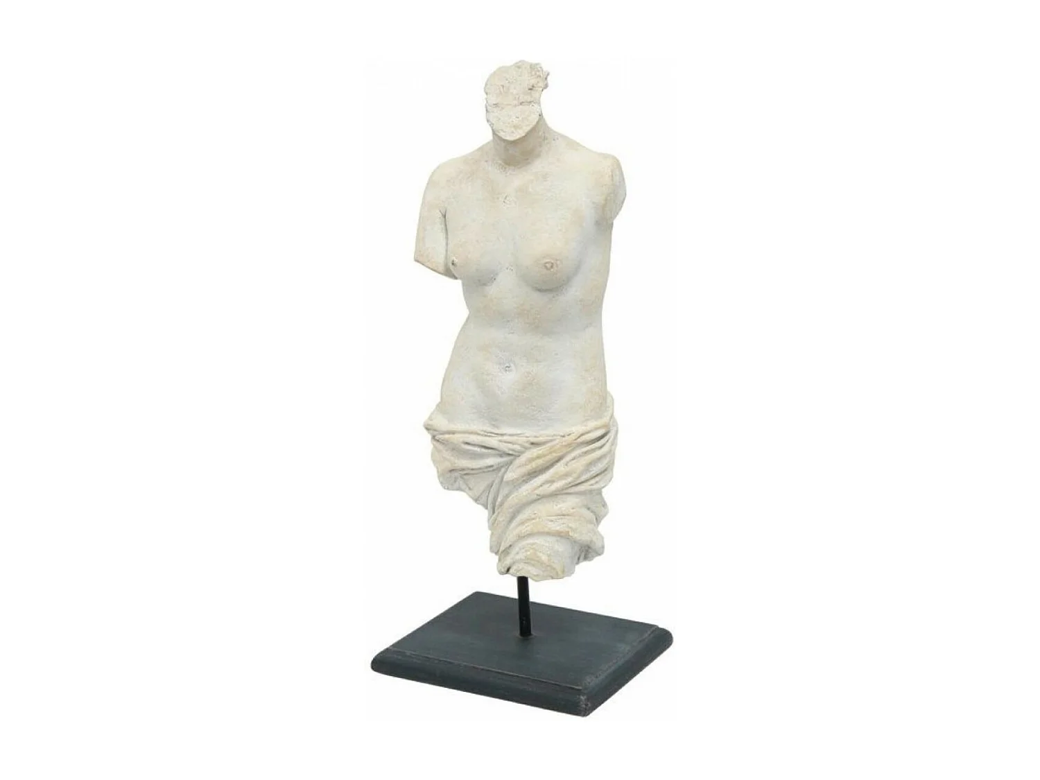 Statue vénus sur pied Résine Blanc - Basique Interior's