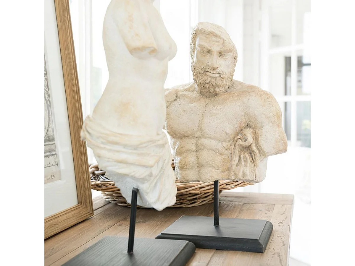 Statue vénus sur pied Résine Blanc - Basique Interior's