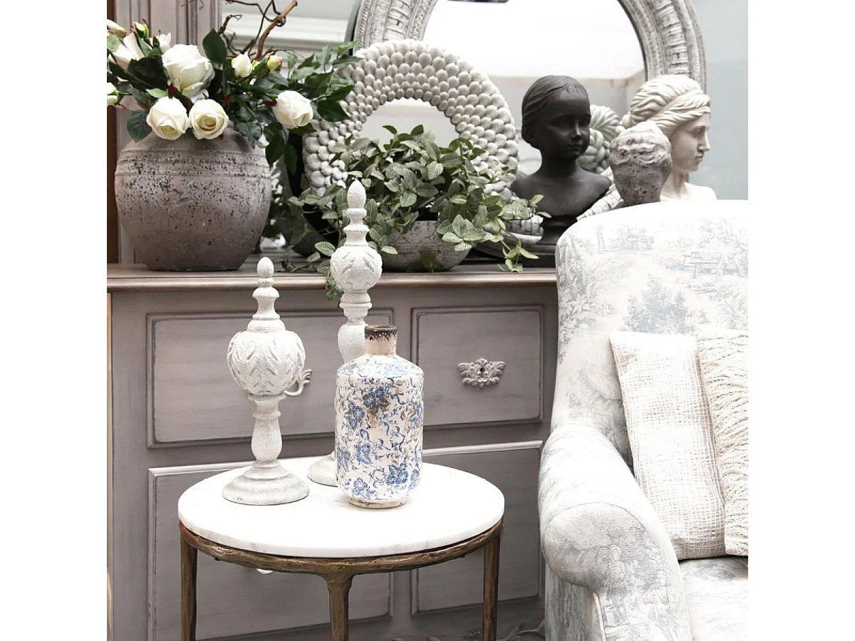 Ornementation en béton (duo) Pierre Blanc - Charme Interior's