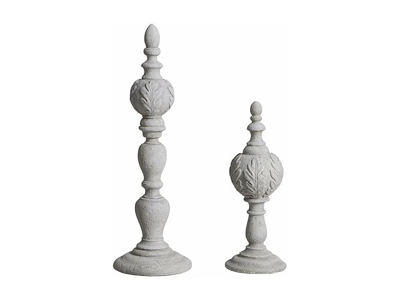 Ornementation en béton (duo) Pierre Blanc - Charme Interior's