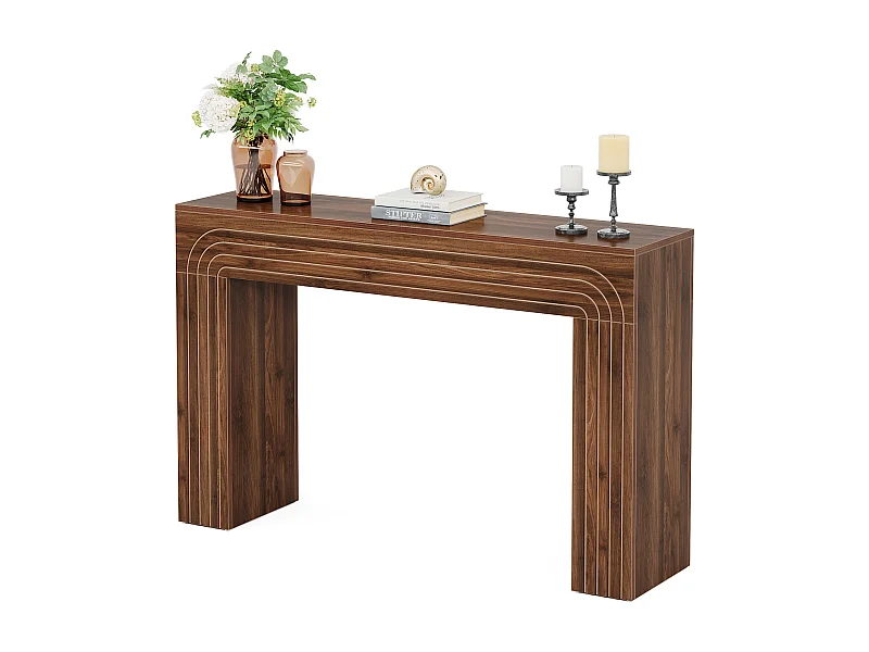 140cm de long, table étroite pour canapé, table derrière le canapé, table d'entrée moderne en bois pour l'entrée, le couloir, le salon