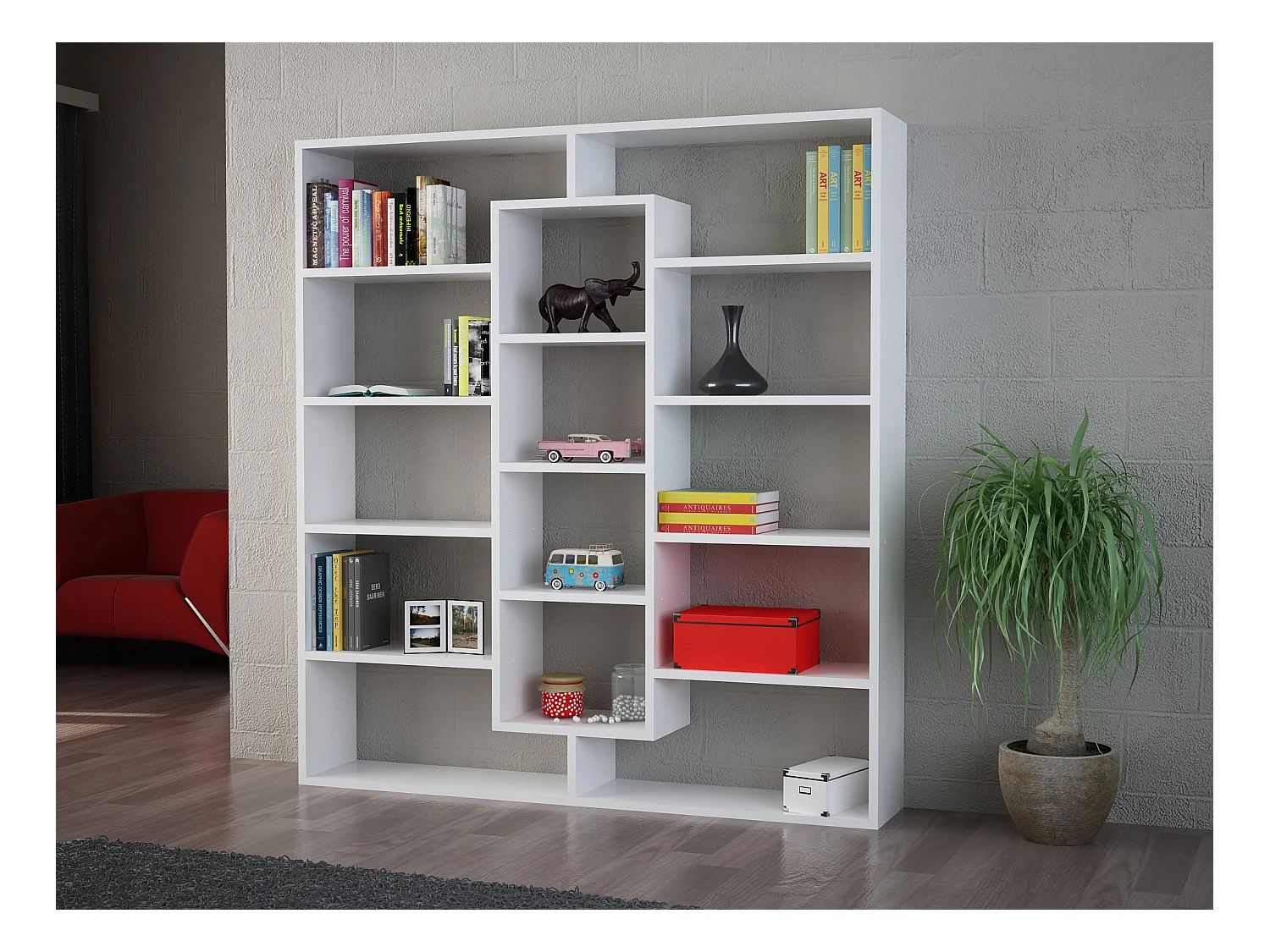 Bücherregal Ample Weiß