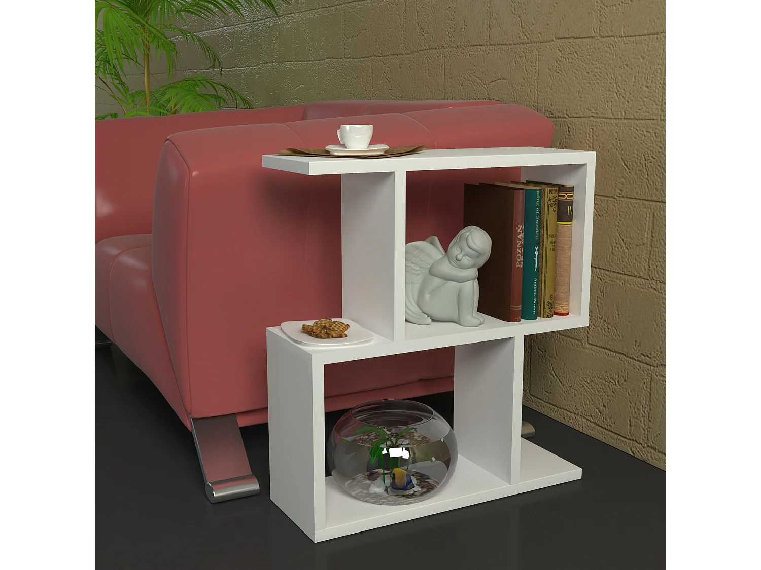 Beistelltisch Karinus Weiß