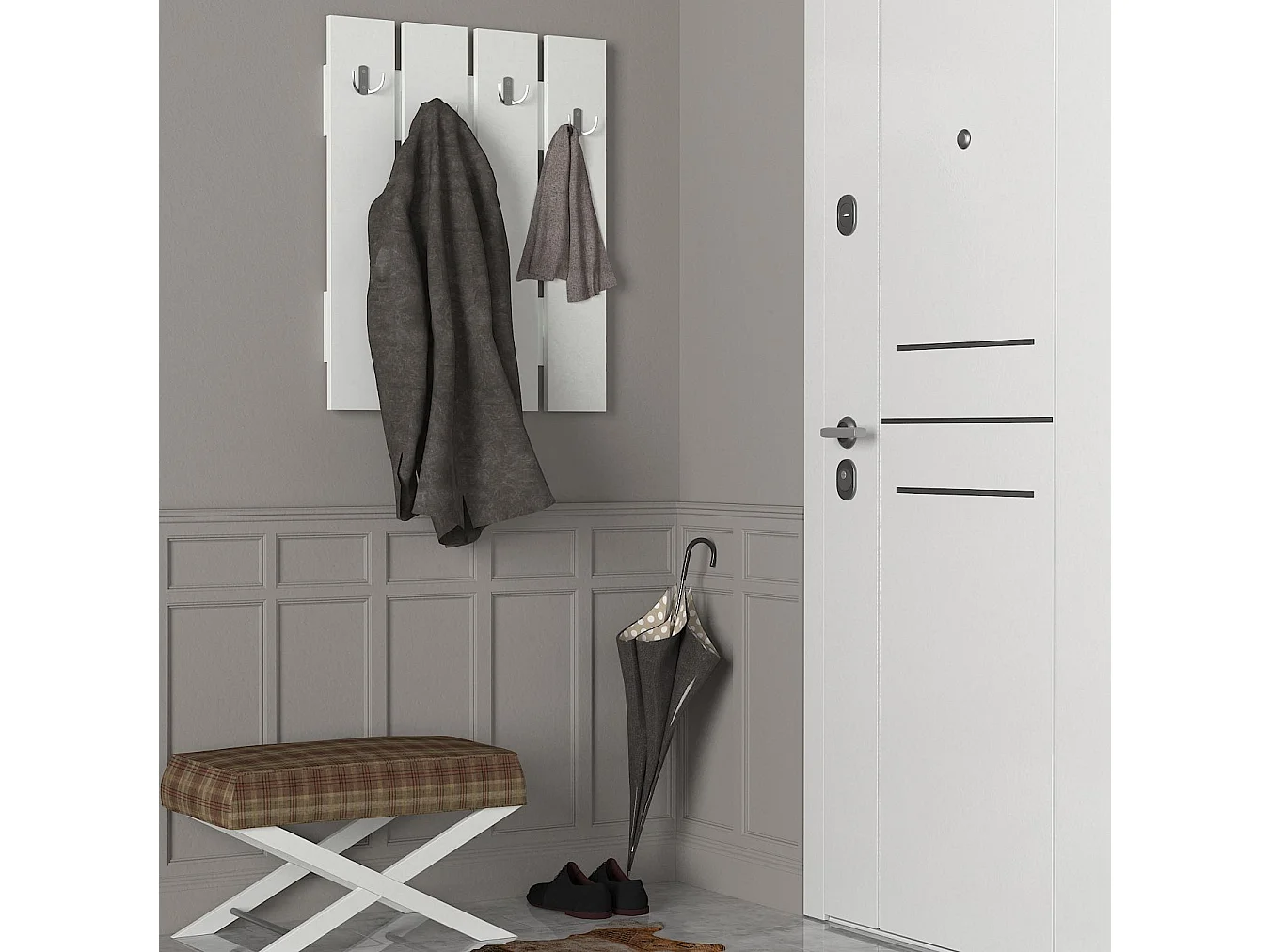 Garderobe Anita Weiß