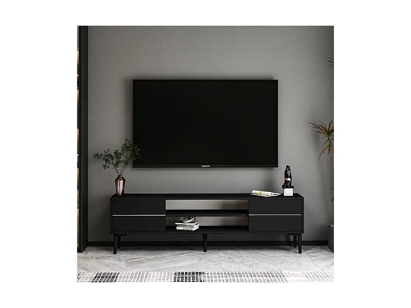 TV Lowboard Aragon Schwarz