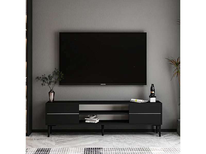 TV Lowboard Aragon Schwarz