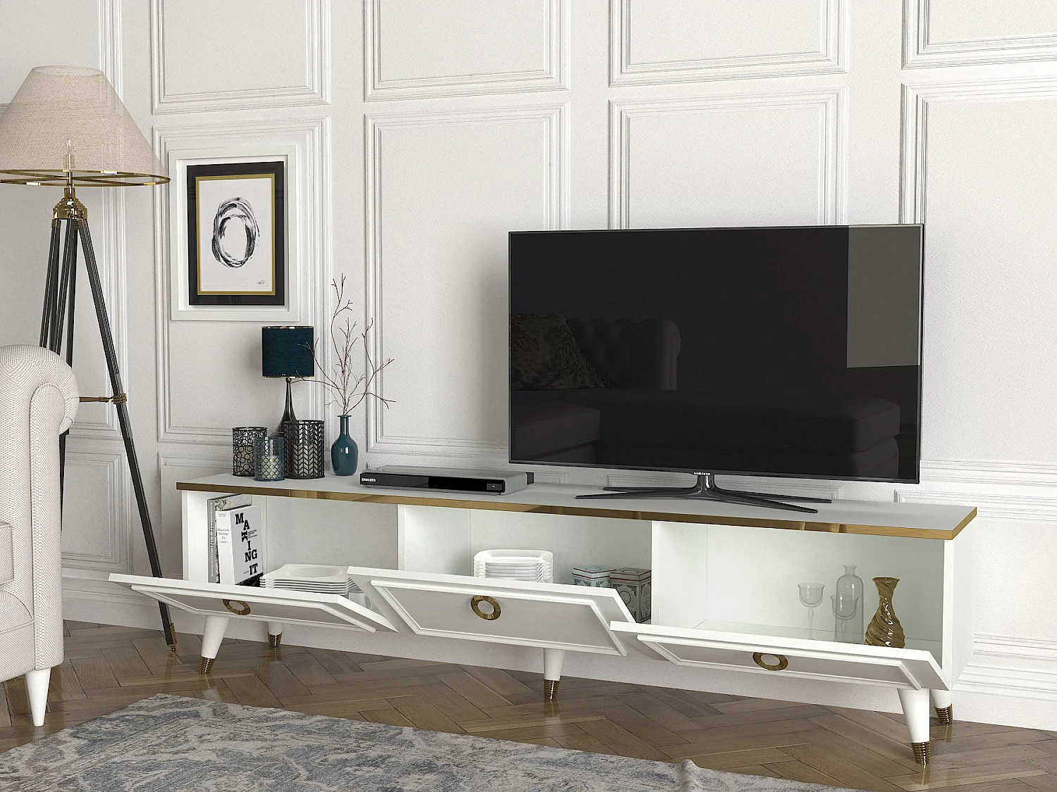 TV Lowboard Cornelia Weiß