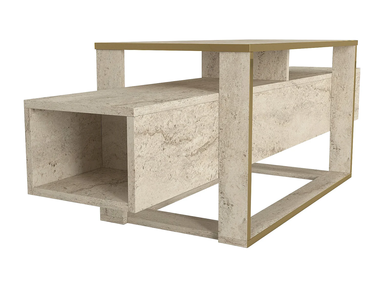 Tv Lowboard Bianco Beige Granit Optik 2499