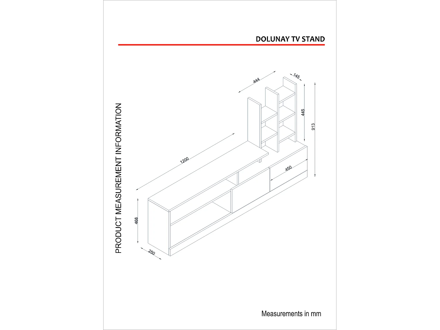 Wohnwand Dolunay Weiß