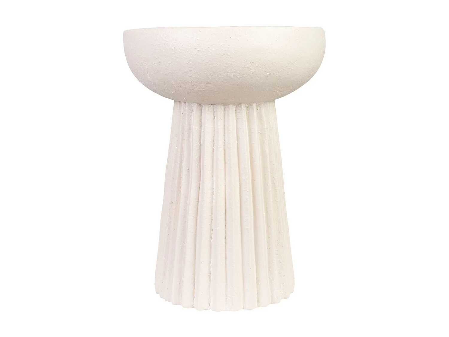 Table d'appoint en magnésium blanc 38x38x46