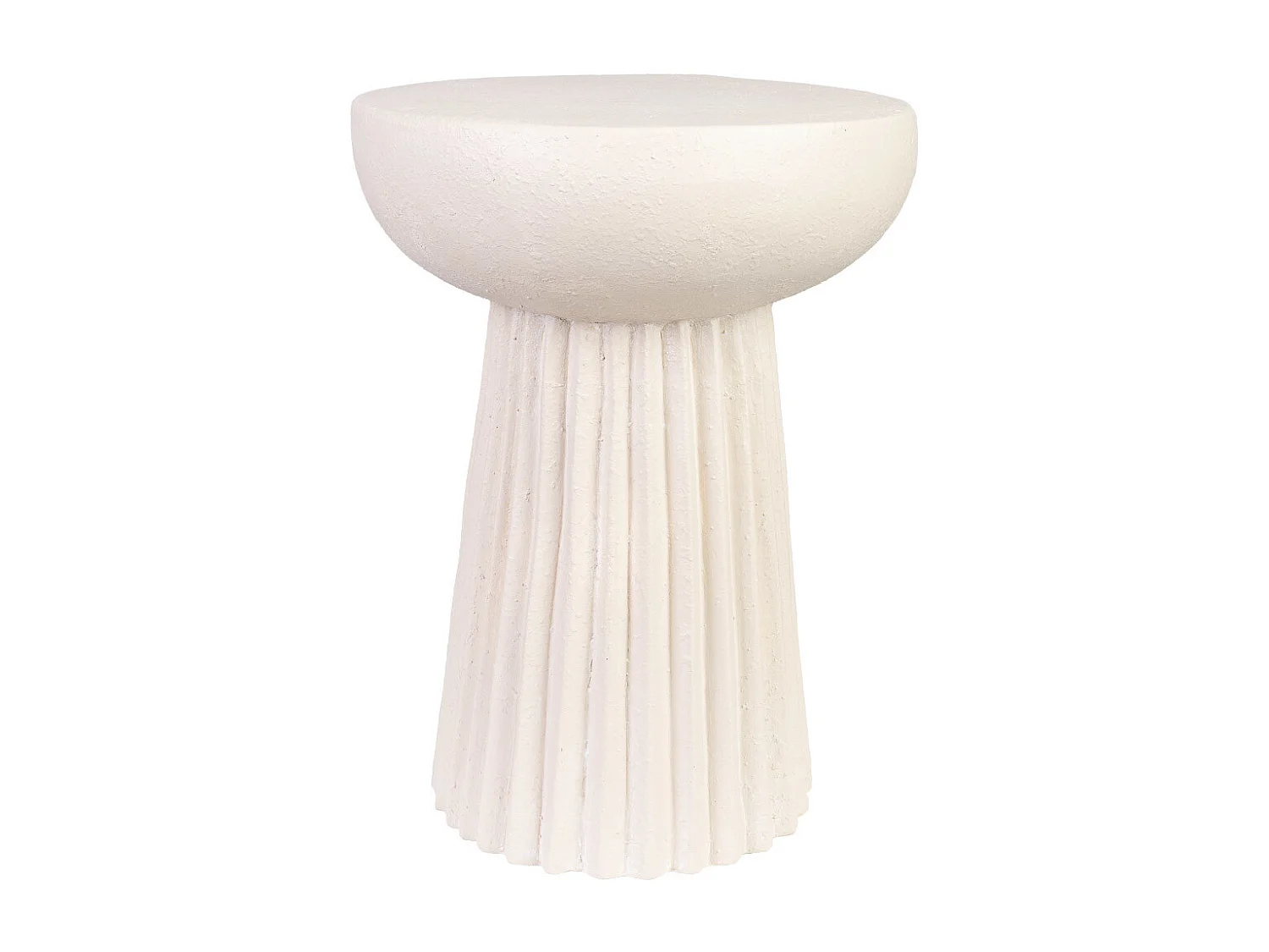 Table d'appoint en magnésium blanc 38x38x46