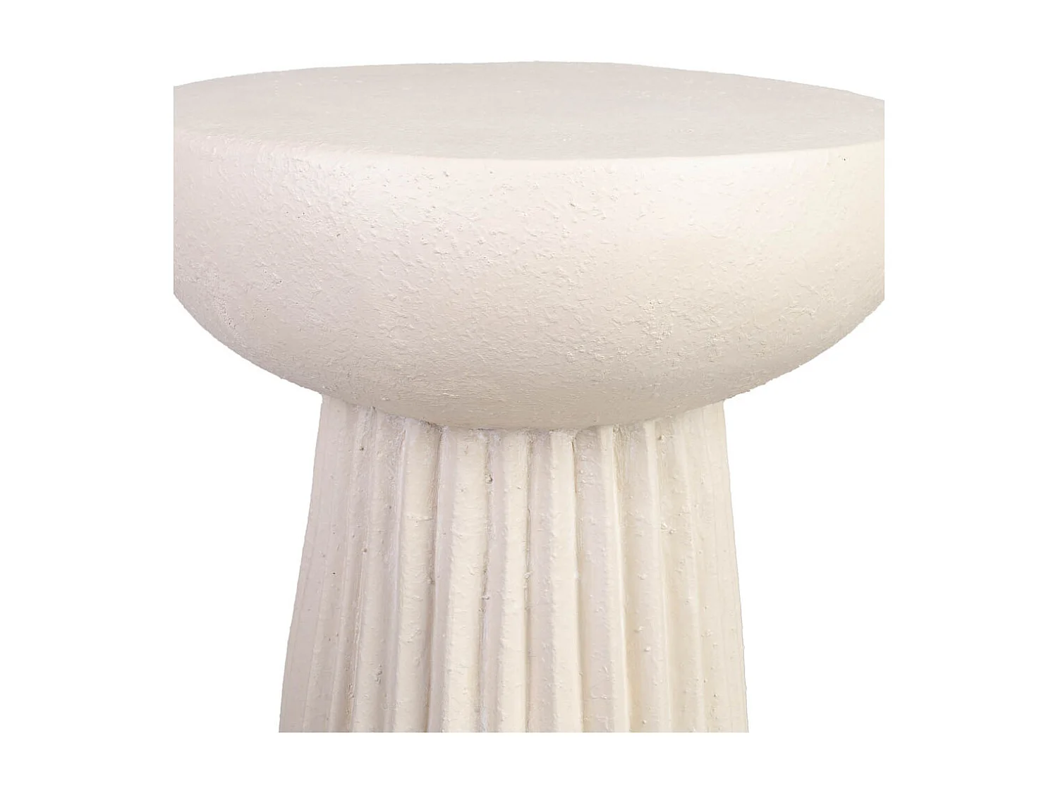 Table d'appoint en magnésium blanc 38x38x46