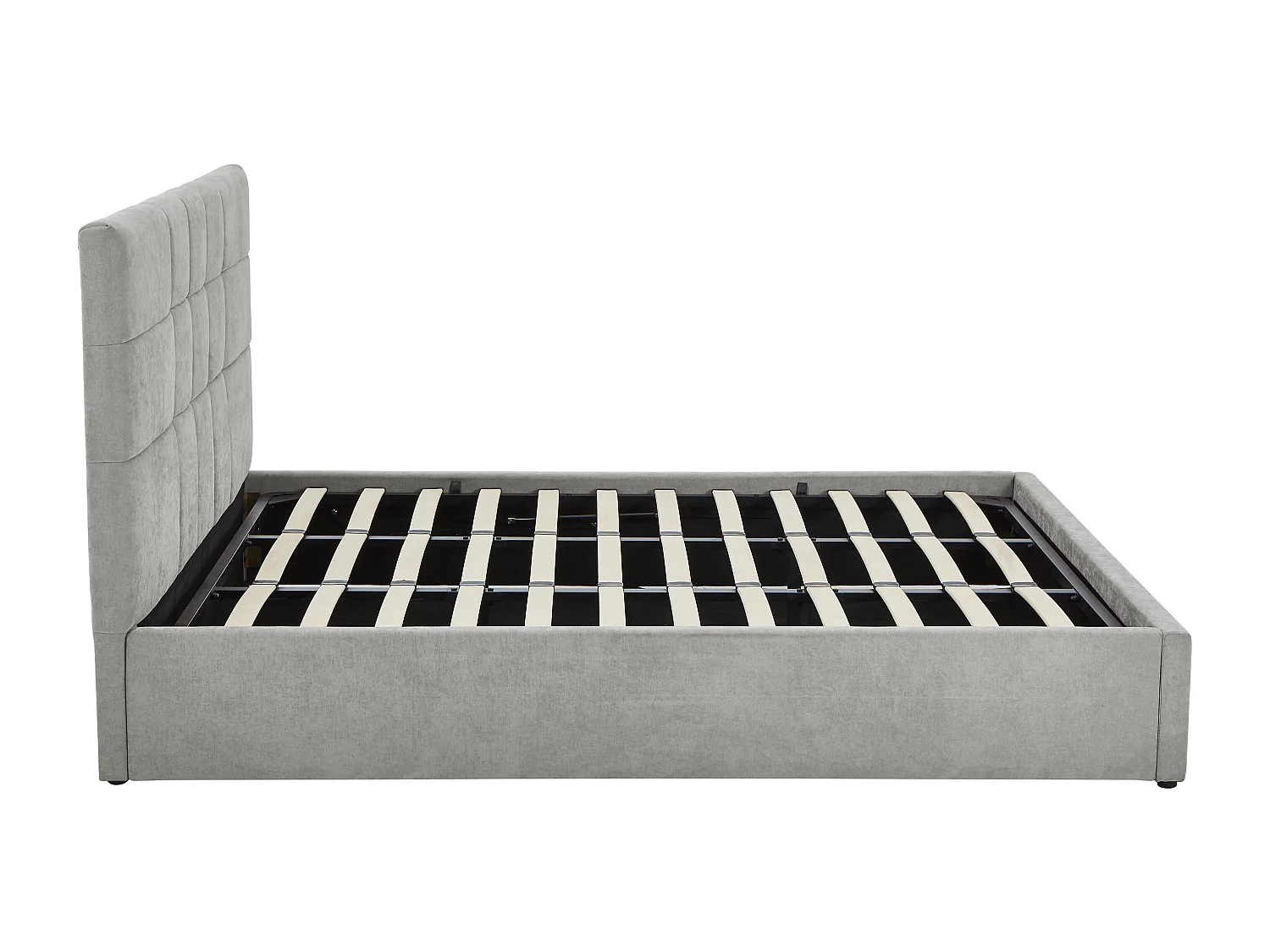 Lit coffre 180 x 200 cm - Tissu - Gris - HOPEYA de Pascal Morabito