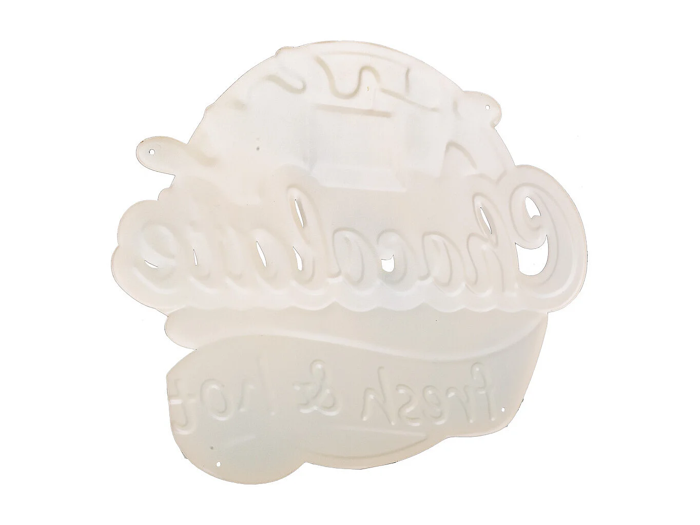 Rote Metallplatte 36x45x1h cm