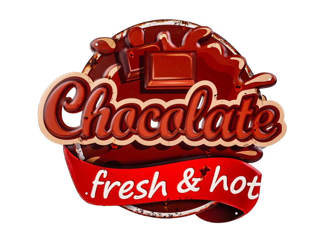 Placa de de metal roja 36x45x1