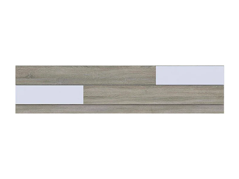 Meyvaser - Cabezal para Cama de Matrimonio, Cabecero, Color Cambrian y Blanco, Medidas: 220 cm (Ancho) x 51 cm (Alto) x 3 cm (Fondo)