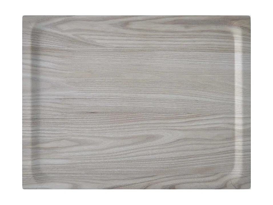 Carrello pieghevole con ruote - Struttura in metallo grigio, 2 ripiani in laminato color Frassino - 72*66*43 cm - BAUHAUS