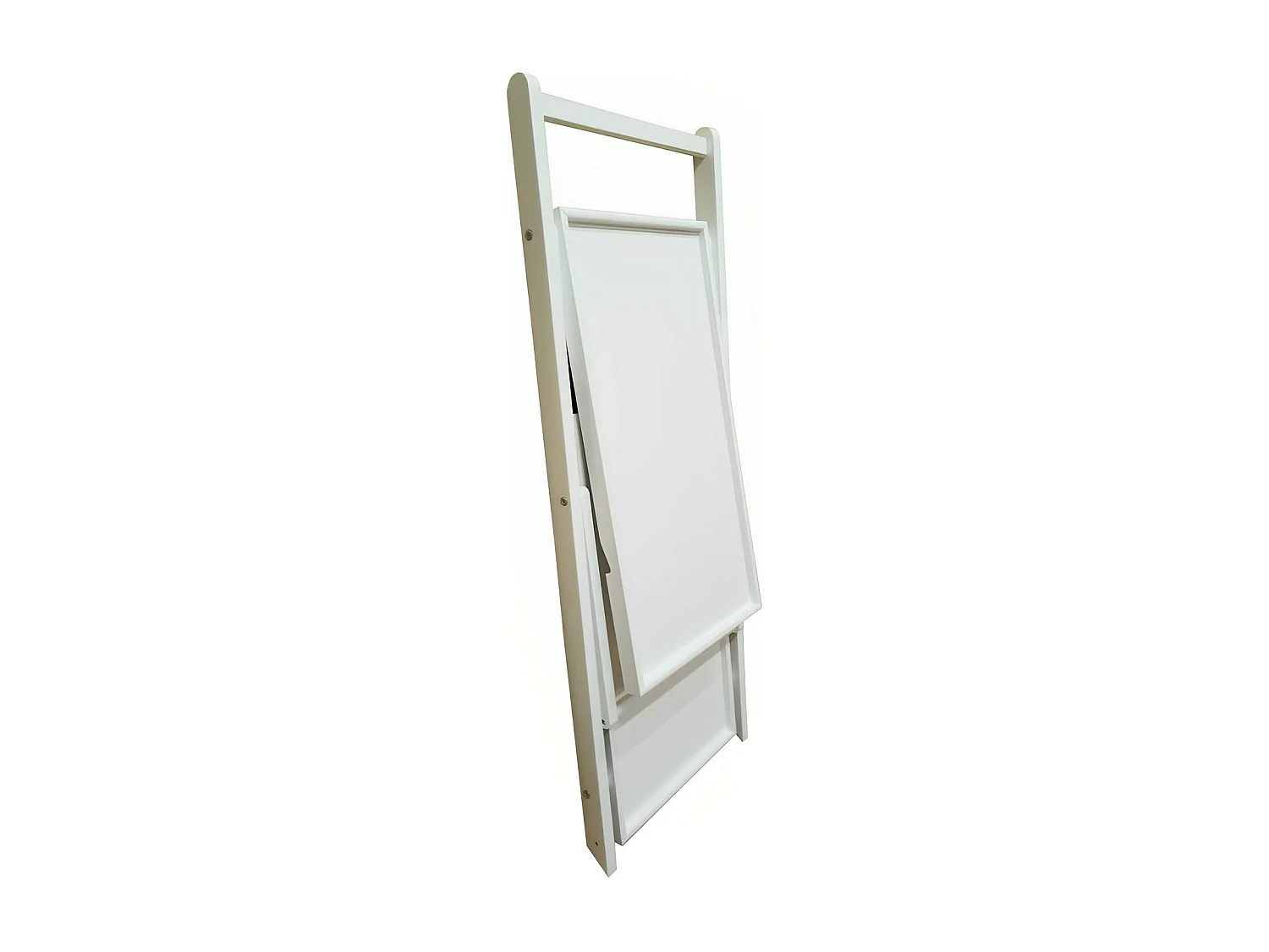 Meyvaser - Camarera Plegable con Ruedas, Carro de servicio 65x40x85cm Color Blanco