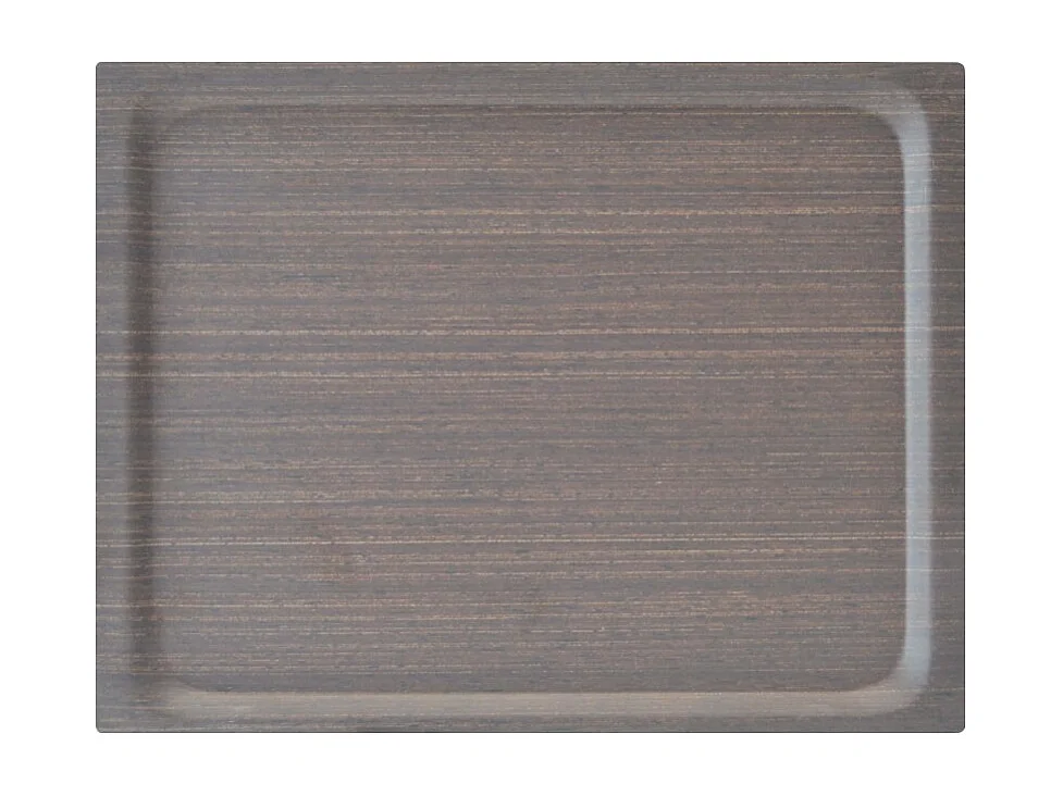 Carrito auxiliar plegable con ruedas - Estructura metálica gris, 2 estantes laminados color Wengué – 72*66*43 cm - BAUHAUS