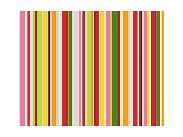 Klappbarer Wagen mit Rädern - Graues Metallgestell, 2 Etagen laminiert, gestreiftes Dekor  - 72*66*43 cm - BAUHAUS