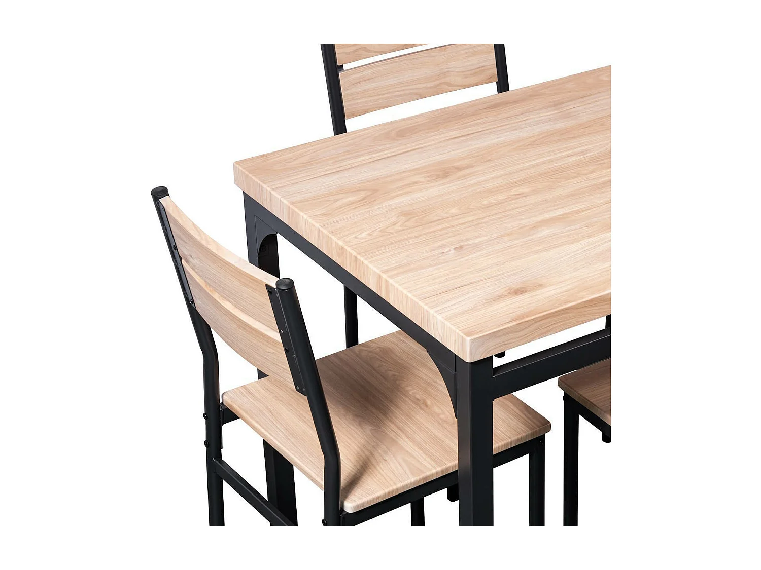 Conjunto Mesa y 4 Sillas de Cocina/Comedor | Estilo Industrial | Medidas Mesa: 110 x 70 x 75 cm | Medidas Silla: 40 x 45 x 82 cm