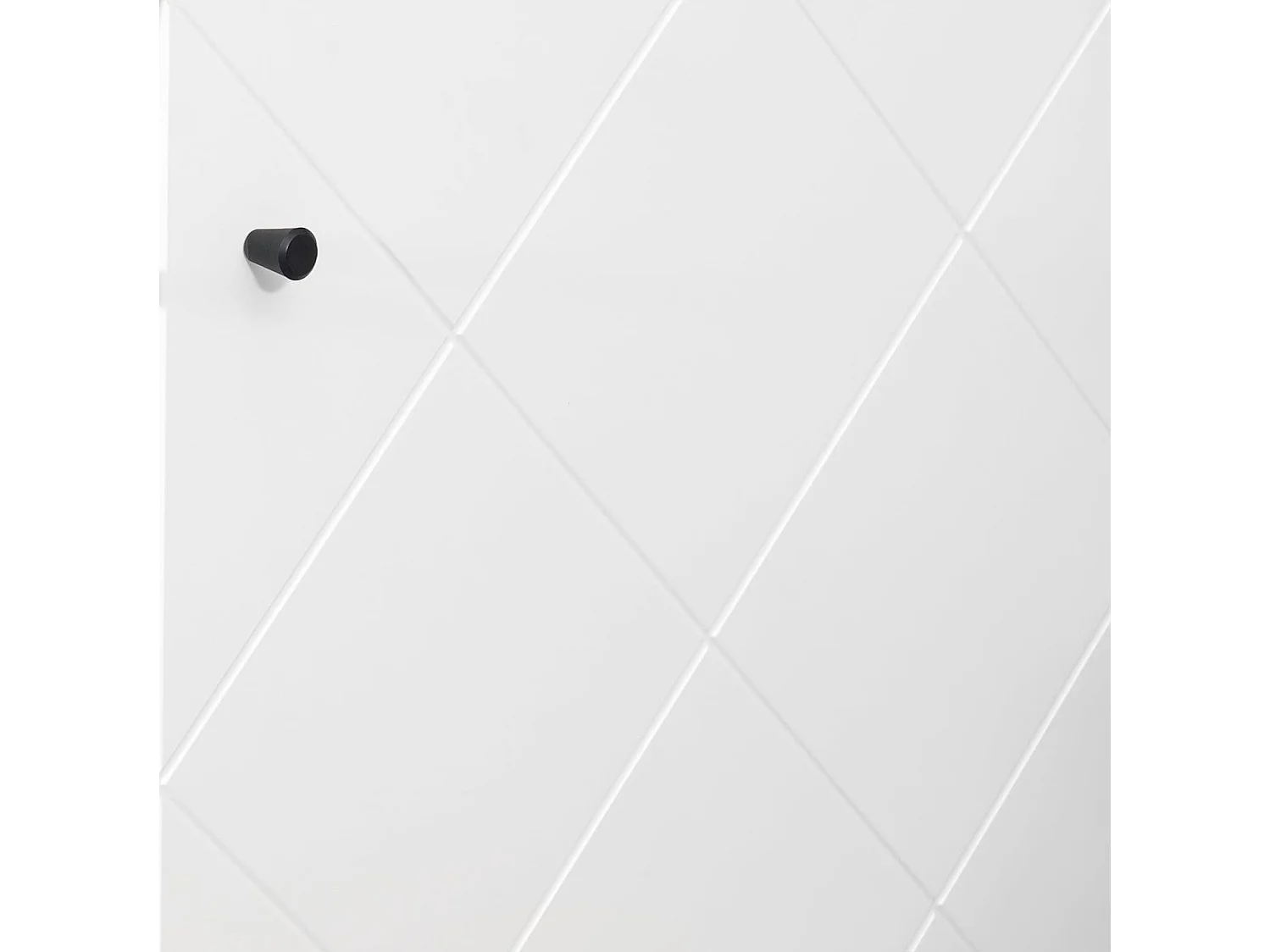 Vitrina Alta | 2 Puertas | Laminado Sintético Color Roble | Frentes en DM Lacado Blanco Mate | Medidas: 170,2 cm Alto x 40 cm Fondo x 68,4 cm Ancho