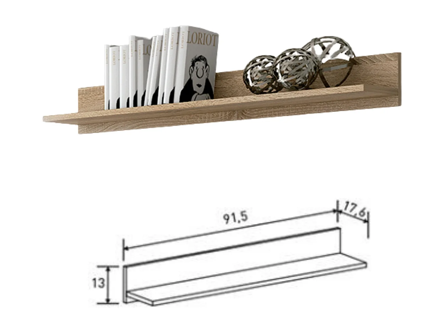 Mueble de TV de Diseño Nórdico + 2 Estantes, 2 Compartimentos de Almacenamiento y 2 Puertas,Cambrian-Negro, 49cm(Alto) x 180cm (Ancho) x 40cm (Fondo)