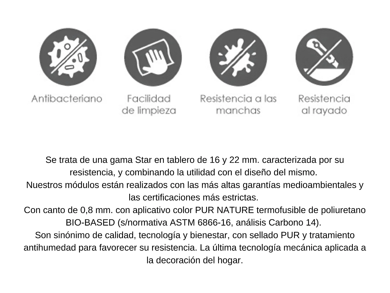 Meyvaser Mueble de salón y TV Conjunto muebles de salón apilable 270 Cm Ancho Color madera y blanco