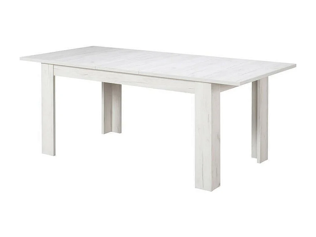 Mesa Extensible Nórdica | MDF Color Roble Blanco | Dimensiones: 160.5/200.5 x 90 x 76.5 cm