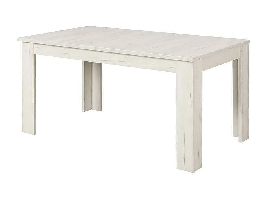 Mesa Extensible Nórdica | MDF Color Roble Blanco | Dimensiones: 160.5/200.5 x 90 x 76.5 cm